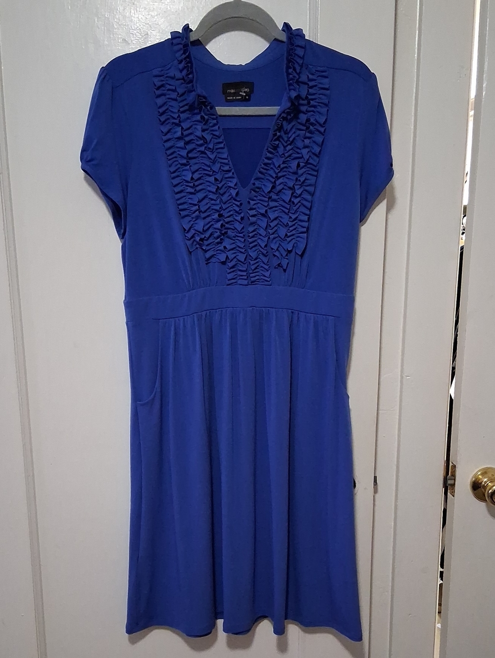 Max & Cleo Royal Blue Short Sleeve Dress